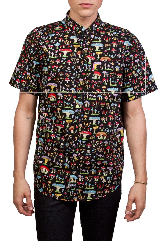 boomers short sleeve button up